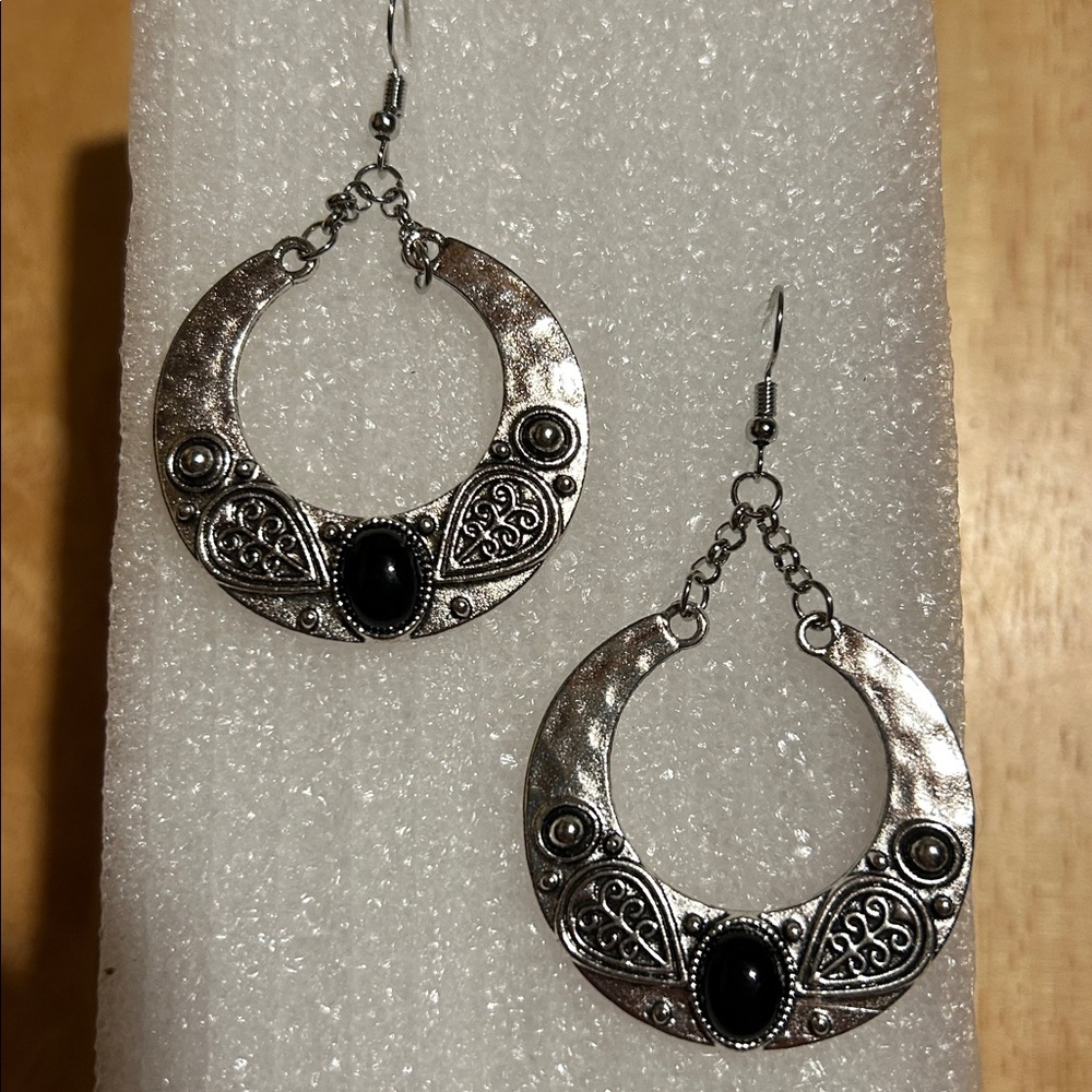 Dangly silver earrings!